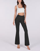 29" High Waisted Flared Work Pants - ododos