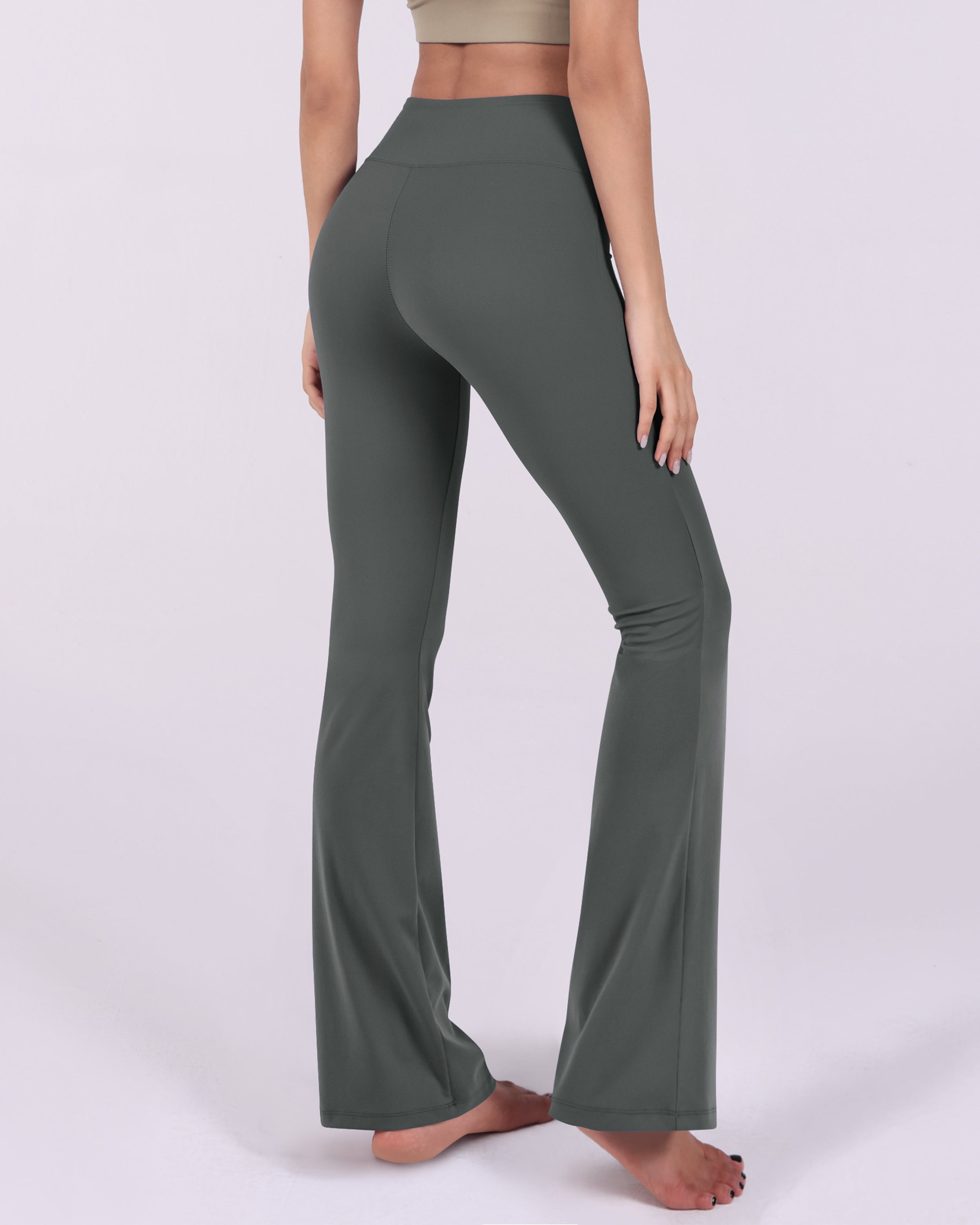 31 Tummy Control Workout Yoga Pants ODODOS White M