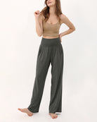 28" Wide Leg Palazzo Loose Comfy Lounge Pants with Pockets - ododos