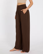 28" Wide Leg Palazzo Loose Comfy Lounge Pants with Pockets - ododos