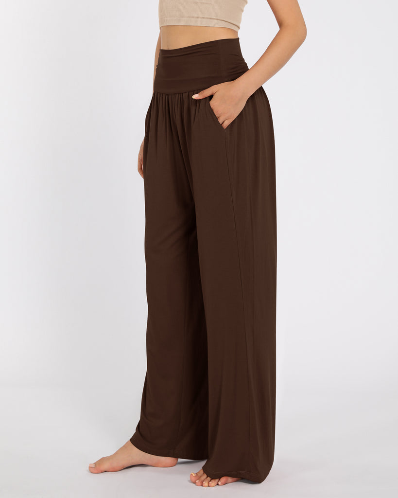  Wide Leg Lounge Pants with Pockets - ododos