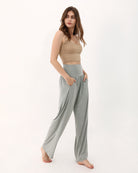 28" Wide Leg Palazzo Loose Comfy Lounge Pants with Pockets - ododos