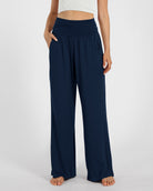28" Wide Leg Palazzo Loose Comfy Lounge Pants with Pockets - ododos