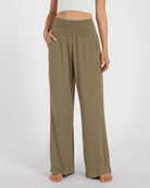 28" Wide Leg Palazzo Loose Comfy Lounge Pants with Pockets - ododos