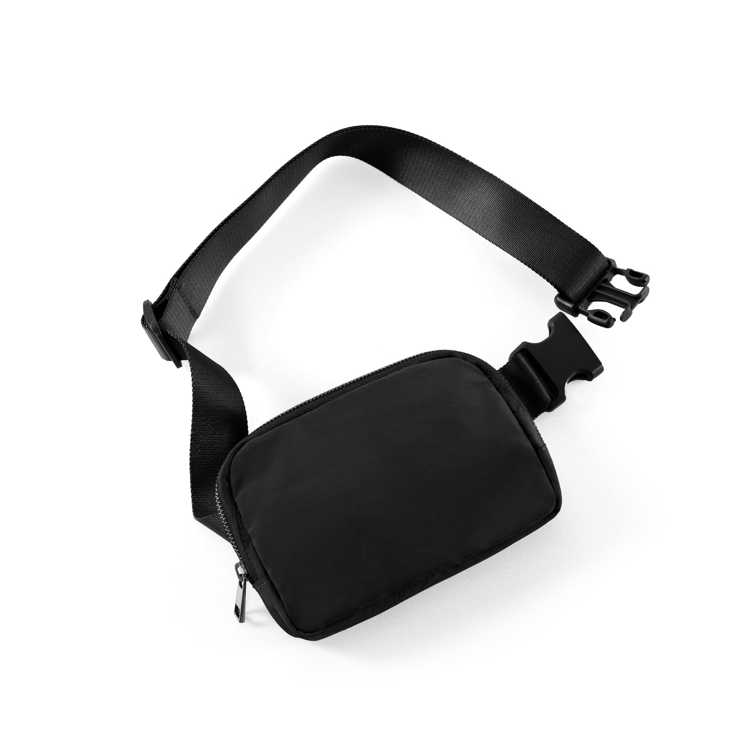 Unisex Mini Belt Bag Black 8" x 2" x 5.5" - ododos