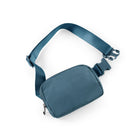 Unisex Mini Belt Bag Blue 8" x 2" x 5.5" - ododos