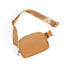 Unisex Mini Belt Bag with Adjustable Strap Bronze 8" x 2" x 5.5" - ododos
