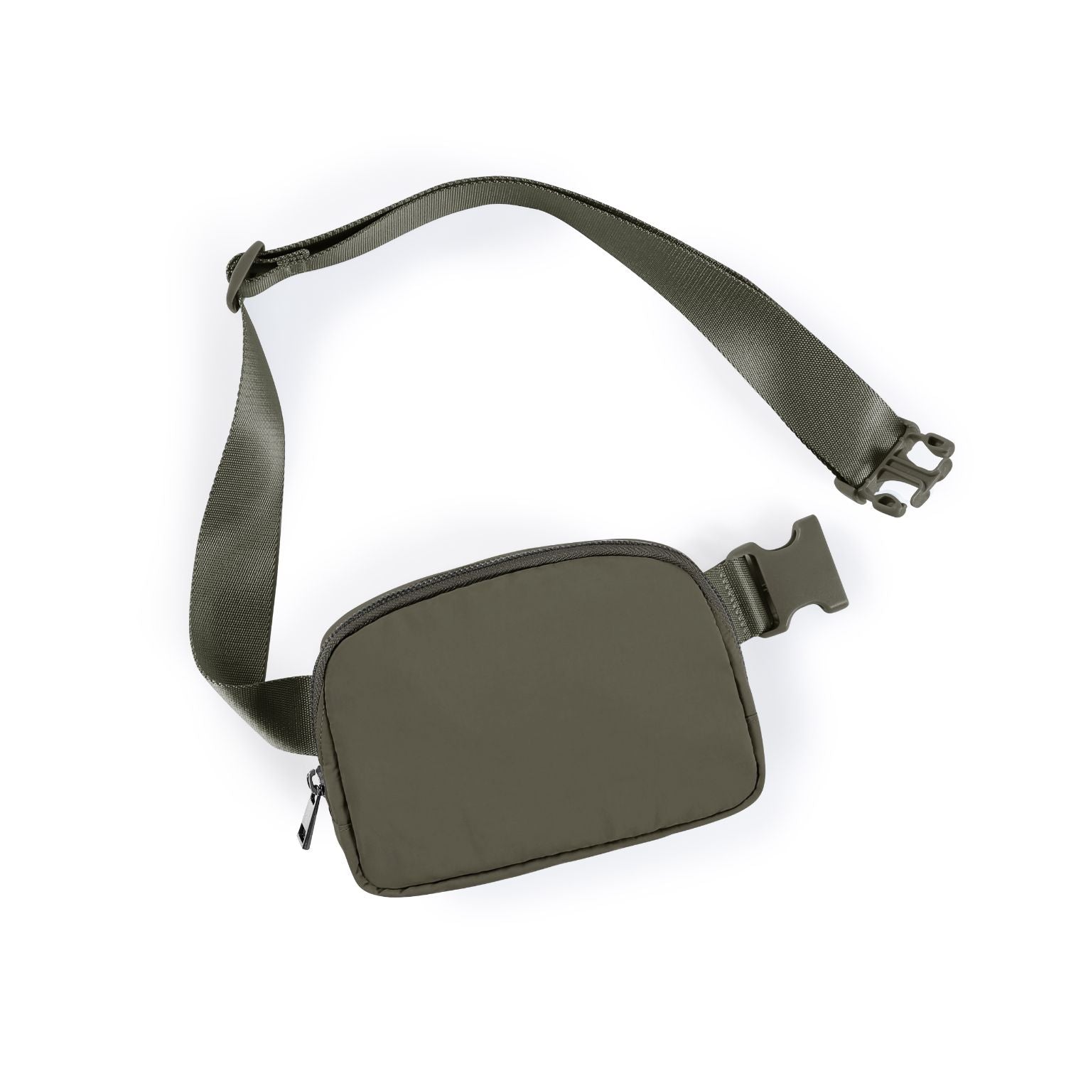 Unisex Mini Belt Bag with Adjustable Strap Dark Umber 8" x 2" x 5.5" - ododos