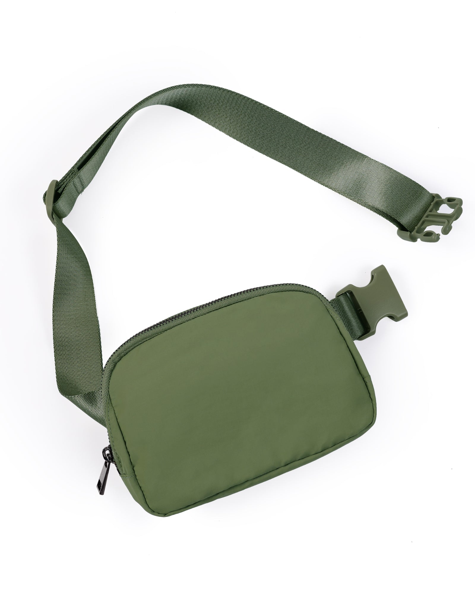 Unisex Mini Belt Bag Deep Khaki 8" x 2" x 5.5" - ododos
