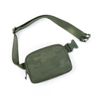 Trendy Patterned Mini Belt Bag Camo Green 8" x 2" x 5.5" - ododos