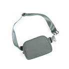 Unisex Mini Belt Bag with Adjustable Strap Iron Gray 8" x 2" x 5.5" - ododos