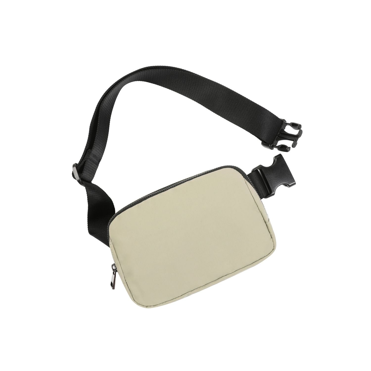 Unisex Mini Belt Bag with Adjustable Strap Khaki 8" x 2" x 5.5" - ododos