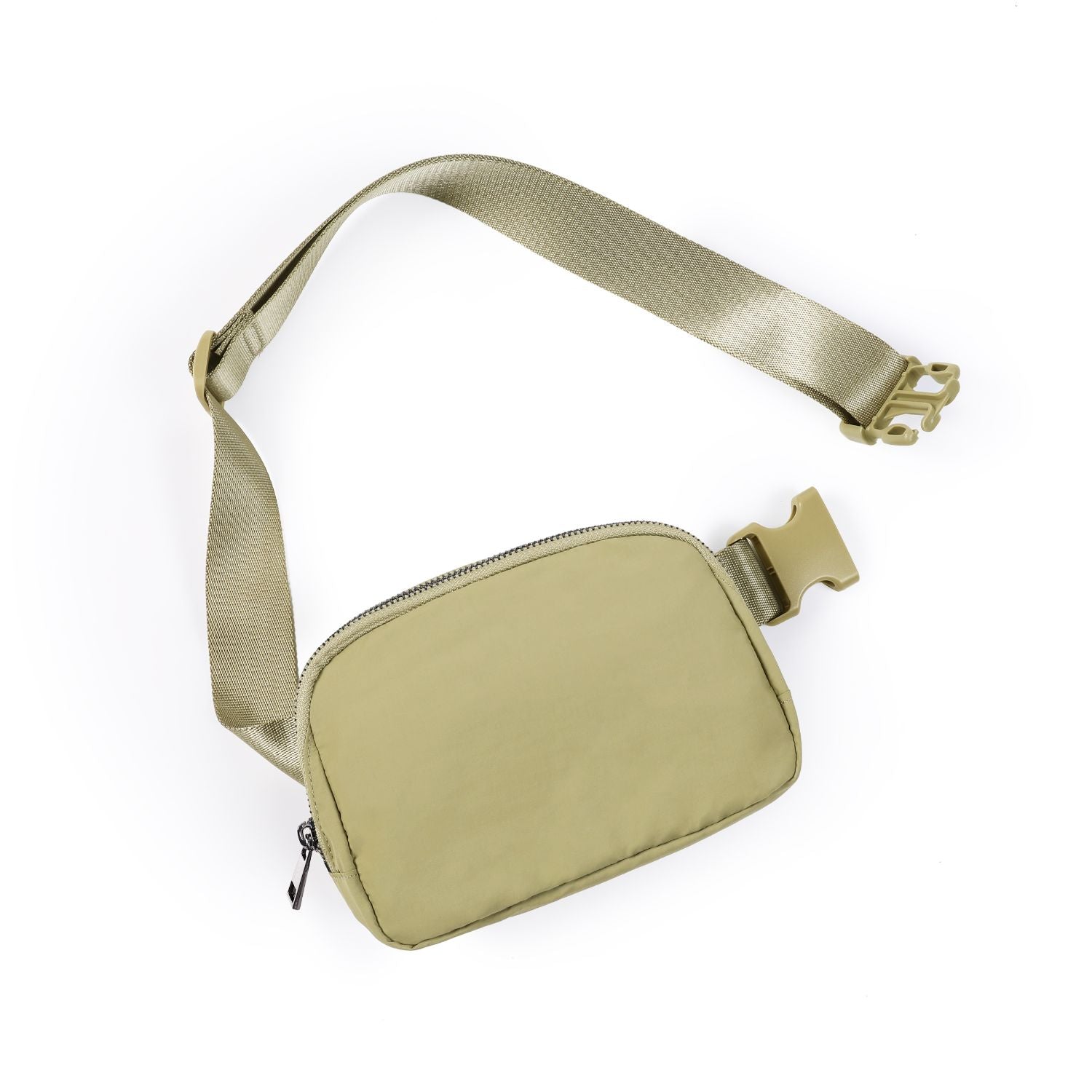 Unisex Mini Belt Bag Khaki Green 8" x 2" x 5.5" - ododos