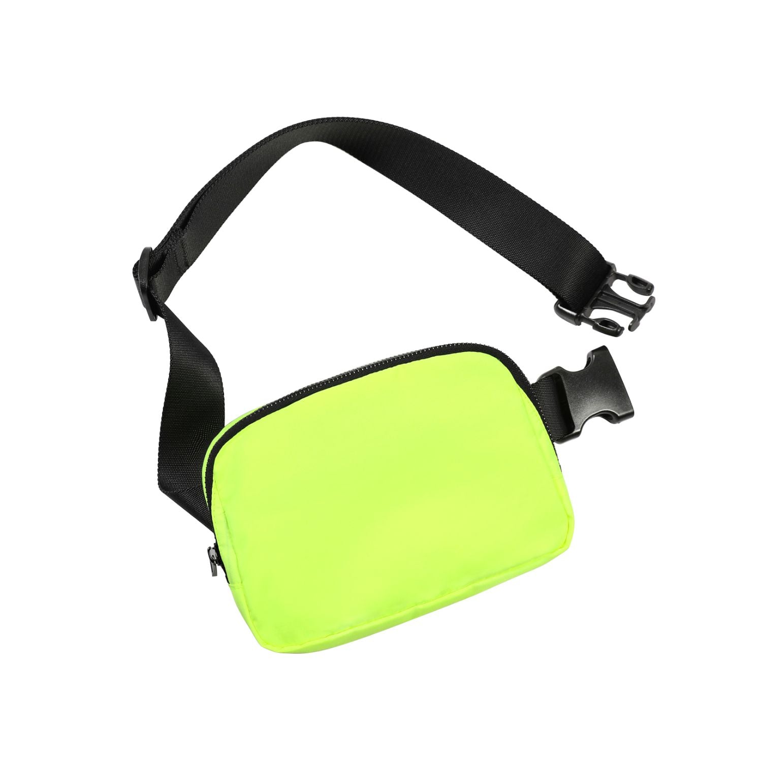 Unisex Mini Belt Bag with Adjustable Strap Neon Green 8" x 2" x 5.5" - ododos