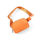 Unisex Mini Belt Bag with Adjustable Strap Orange 8" x 2" x 5.5" - ododos