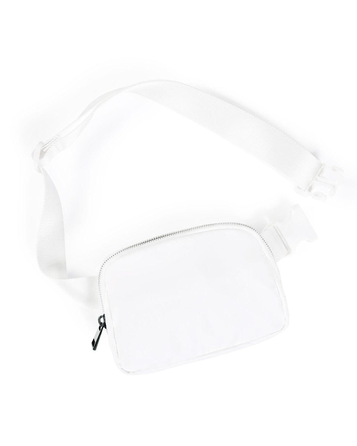 Unisex Mini Belt Bag White 8" x 2" x 5.5" - ododos