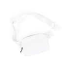 Unisex Mini Belt Bag White 8" x 2" x 5.5" - ododos