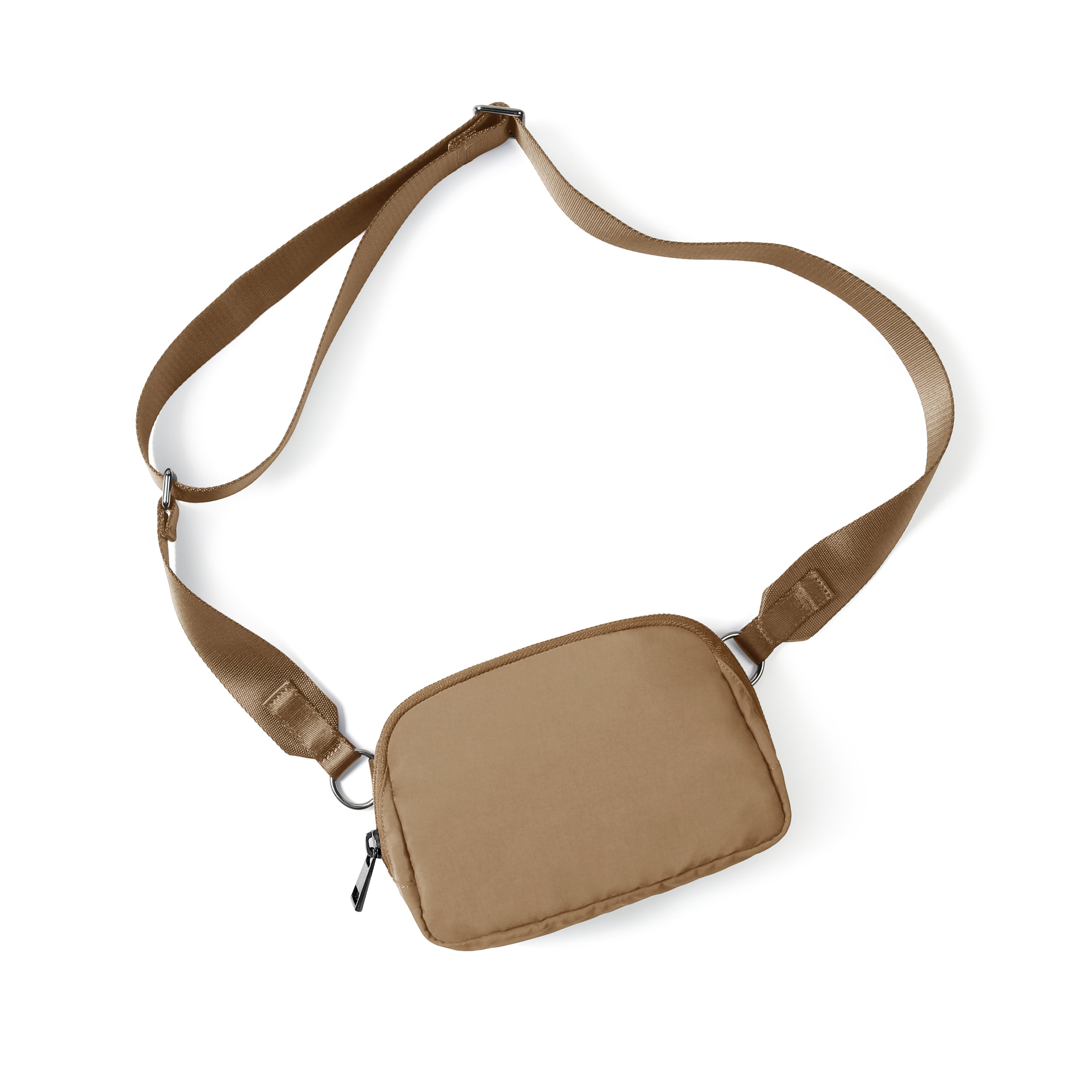 Unisex Mini Crossbody Bag Caramel 8" x 2" x 5.5" - ododos