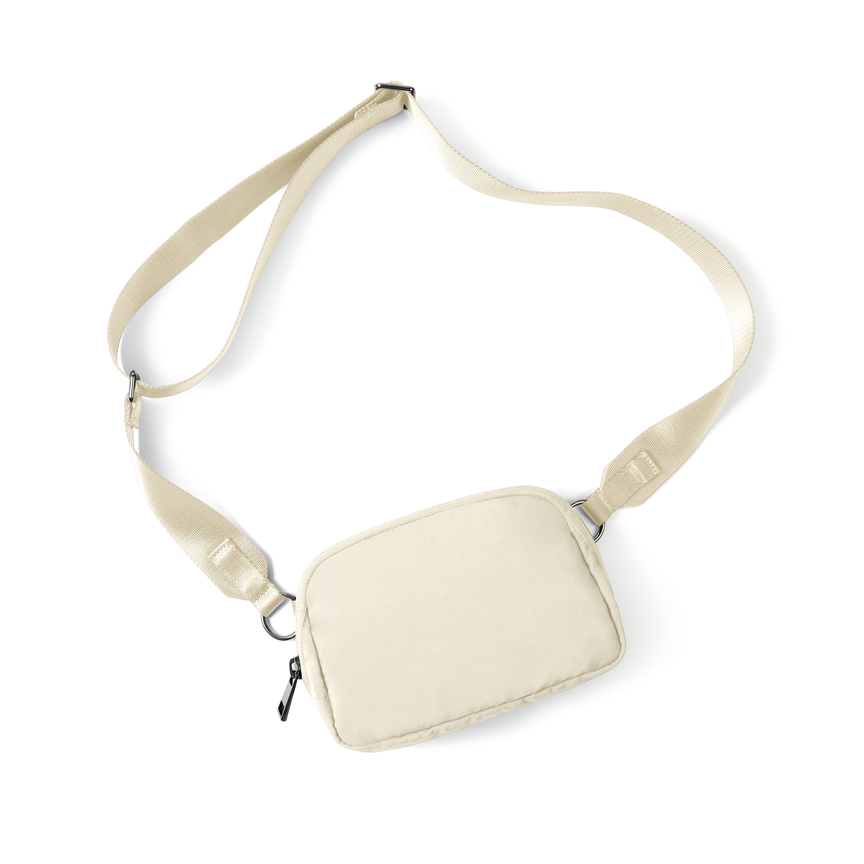 Unisex Mini Crossbody Bag Ivory 8" x 2" x 5.5" - ododos