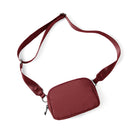 Unisex Mini Crossbody Bag Wine 8" x 2" x 5.5" - ododos