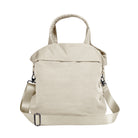 19L Travel Tote with 2 Straps Beige 14.5" x 13" x 9" - ododos