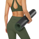 Eco Friendly PU Yoga Mat Black/Army 5mm - ododos