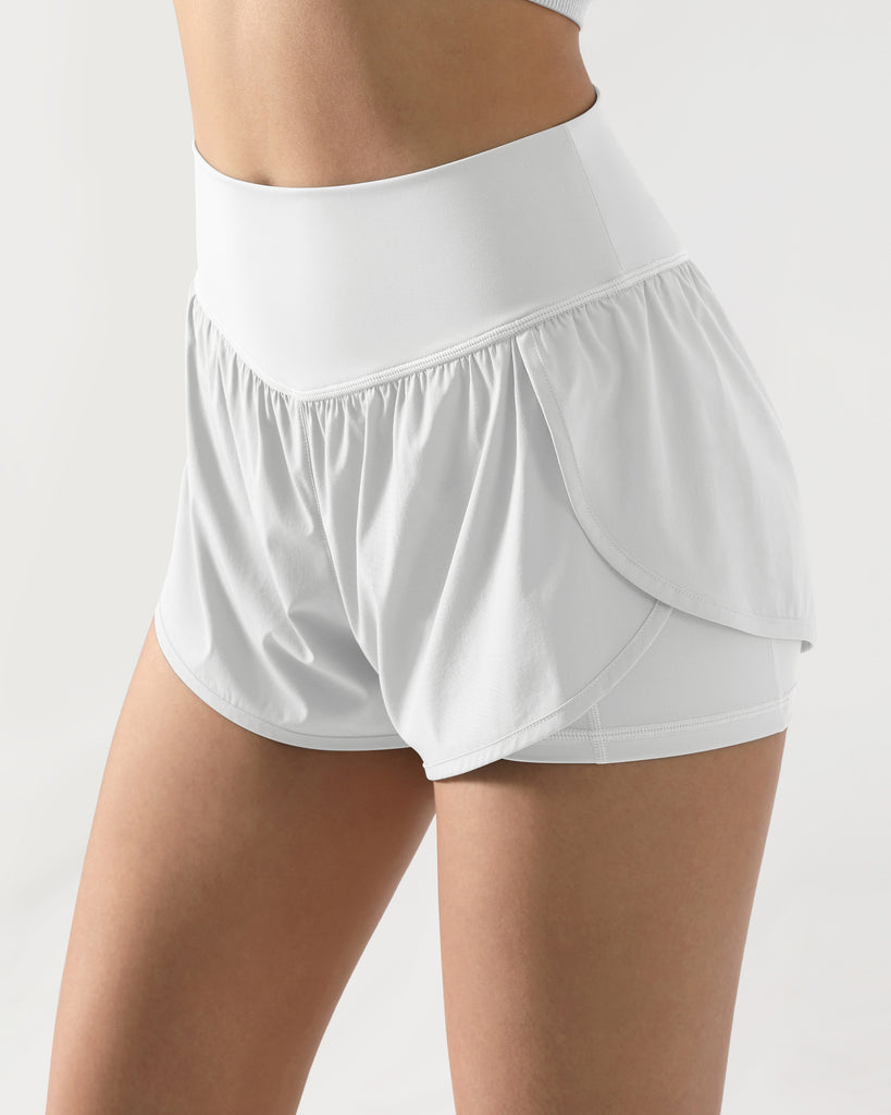  2 in 1 Running Shorts with Pockets - ododos