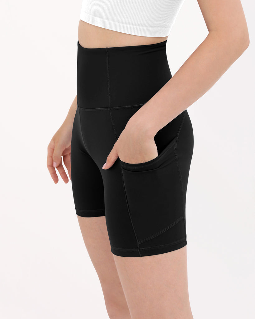  High Waist Soft Yoga Biker Shorts - ododos