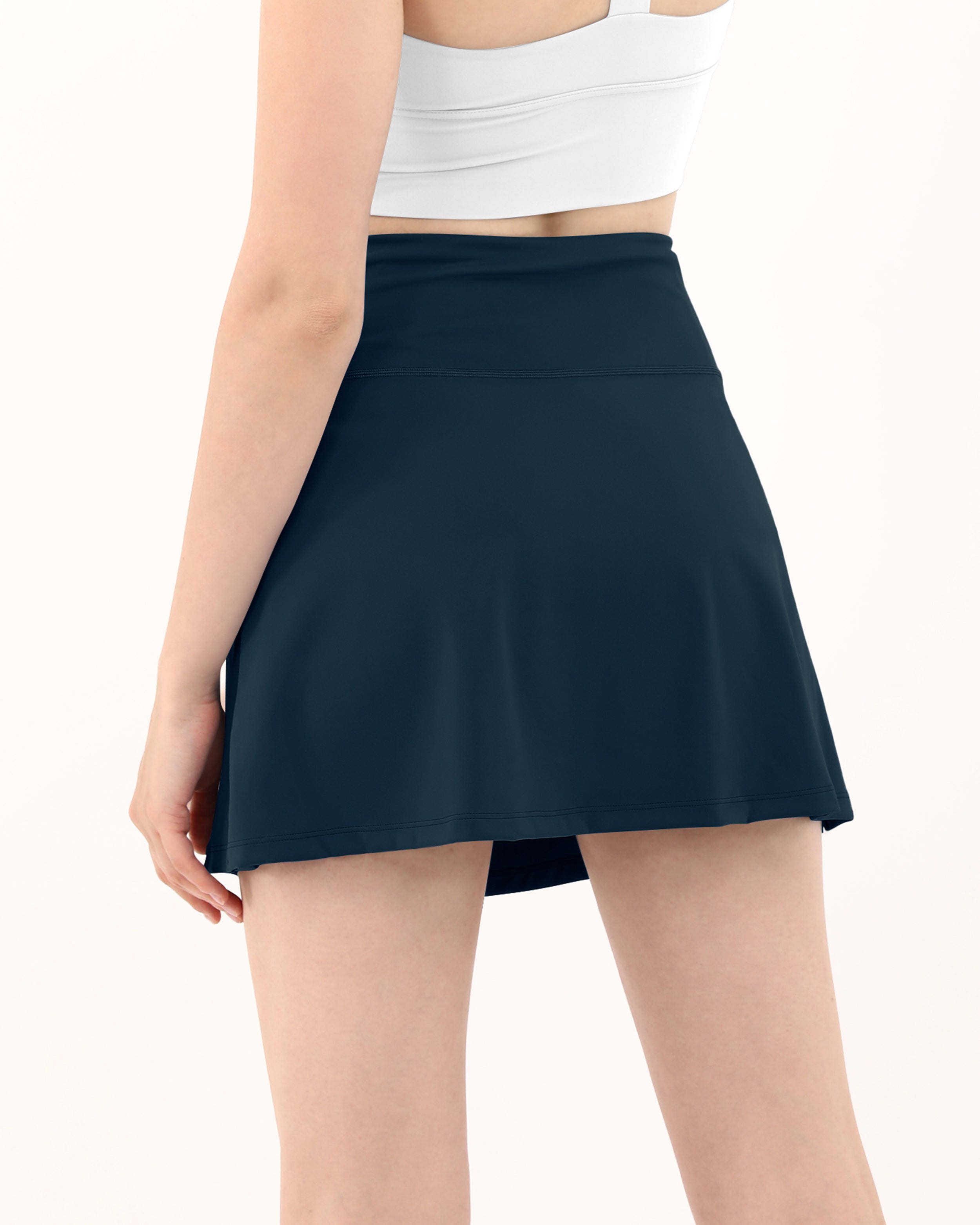 High Waist Tennis Skorts with Pockets - ododos