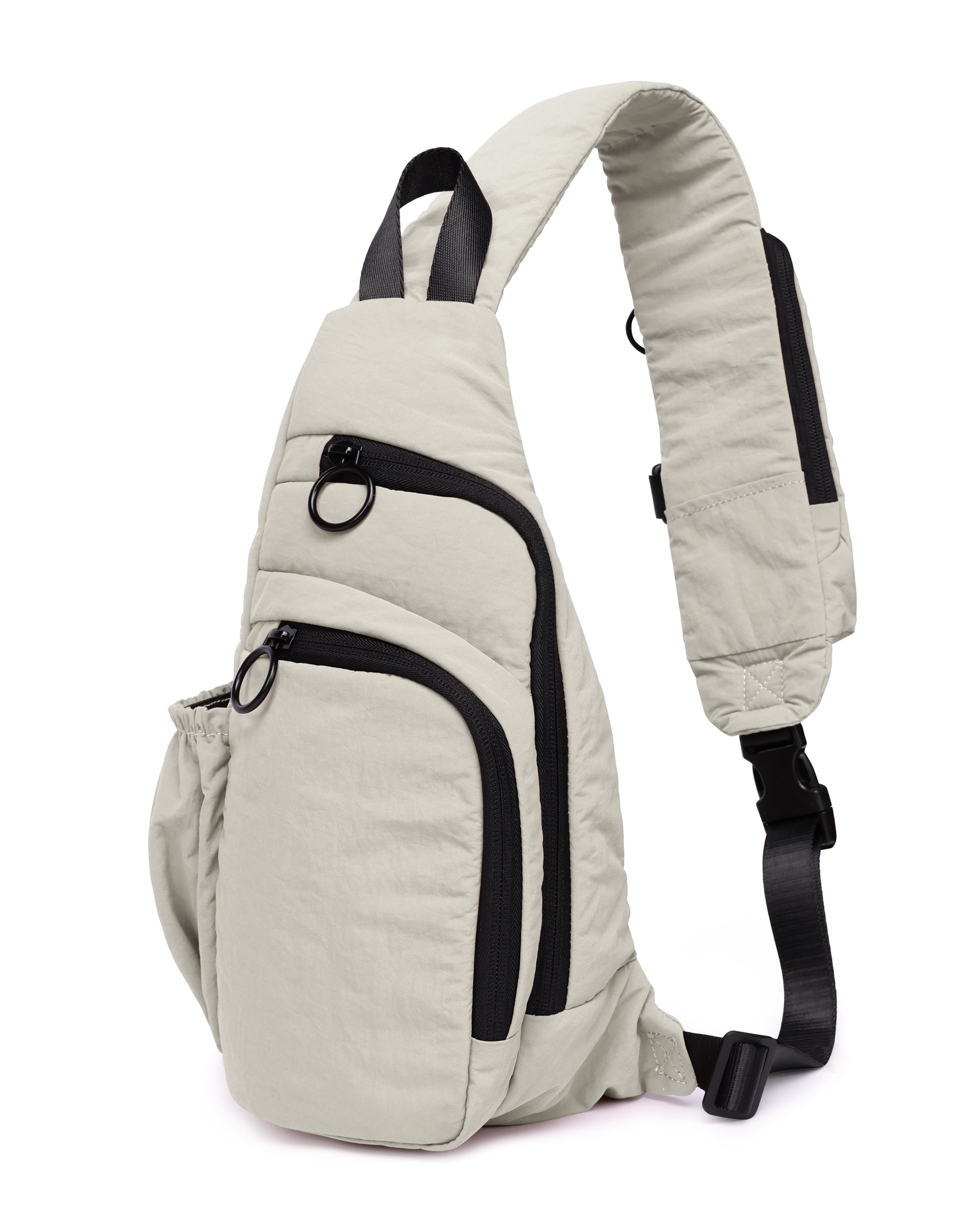 Crossbody Lightweight Sling Bag Light Grey - ododos