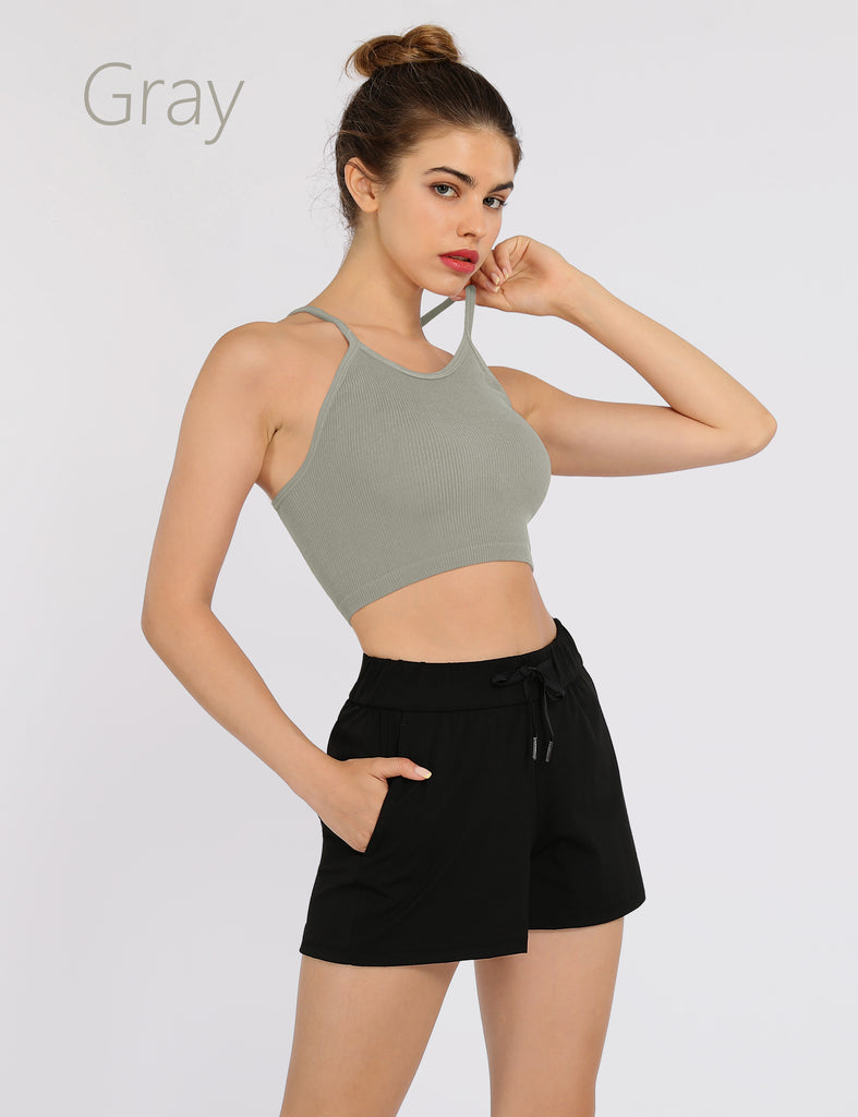  3-Pack Seamless Ribbed Crop Camisole - ododos