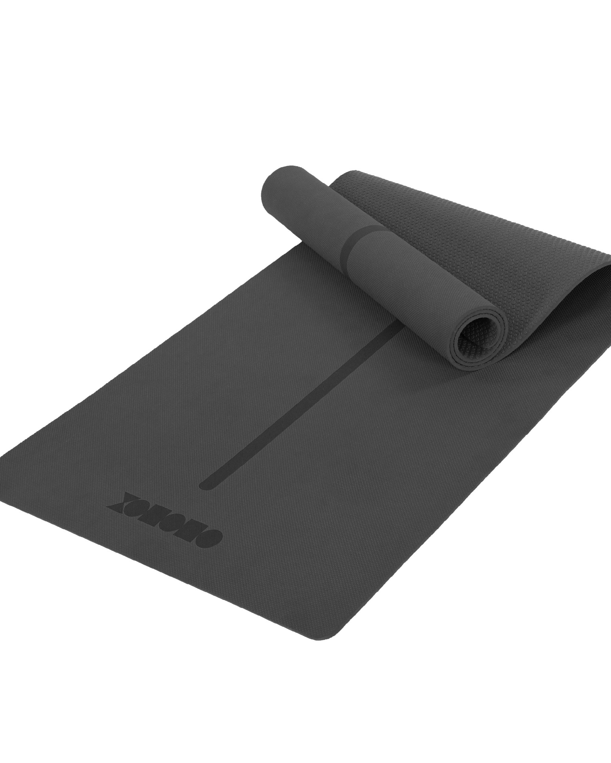 Eco-friendly TPE non-slip sports fitness yoga mat Black - ododos
