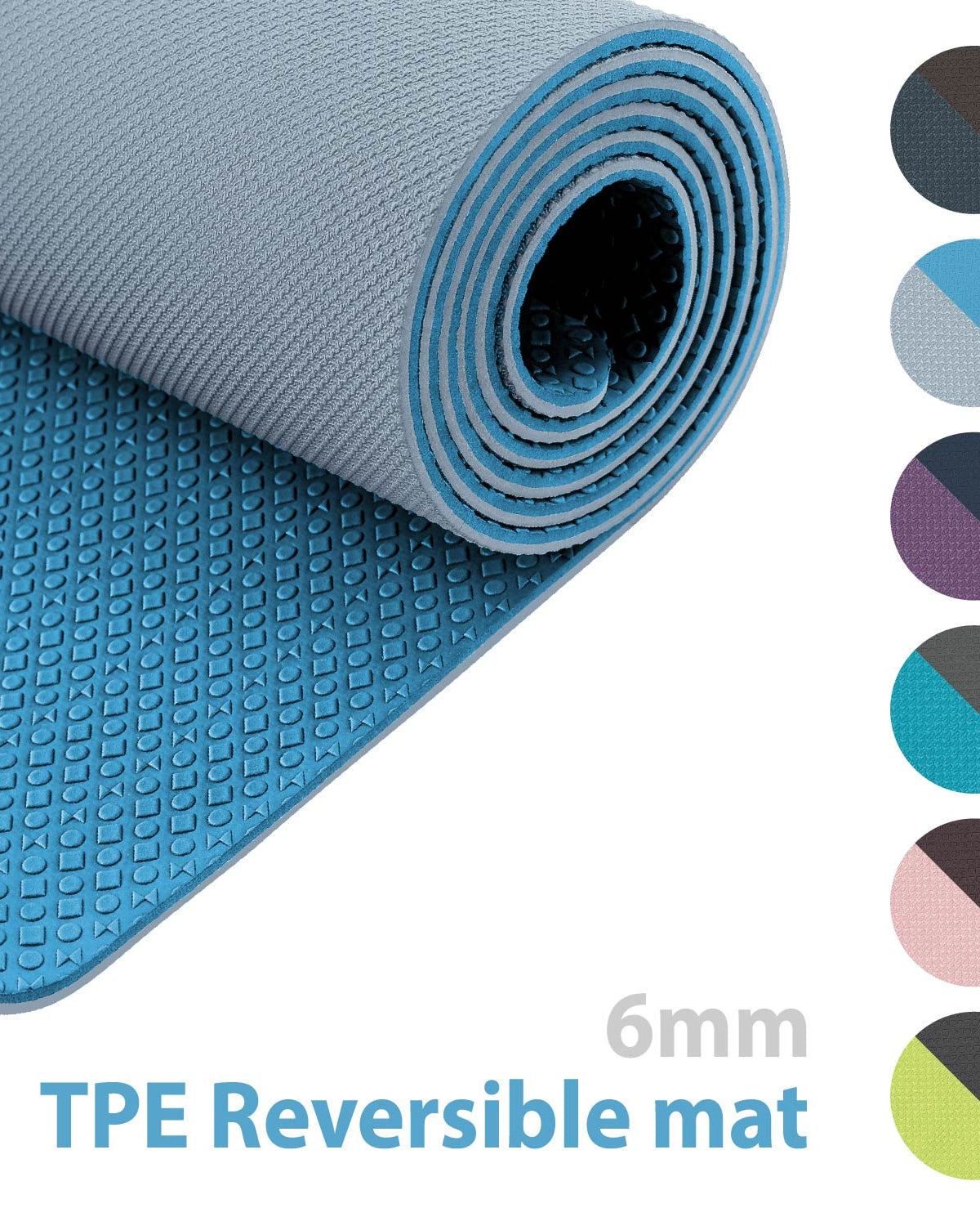  Eco-friendly TPE non-slip sports fitness yoga mat - ododos