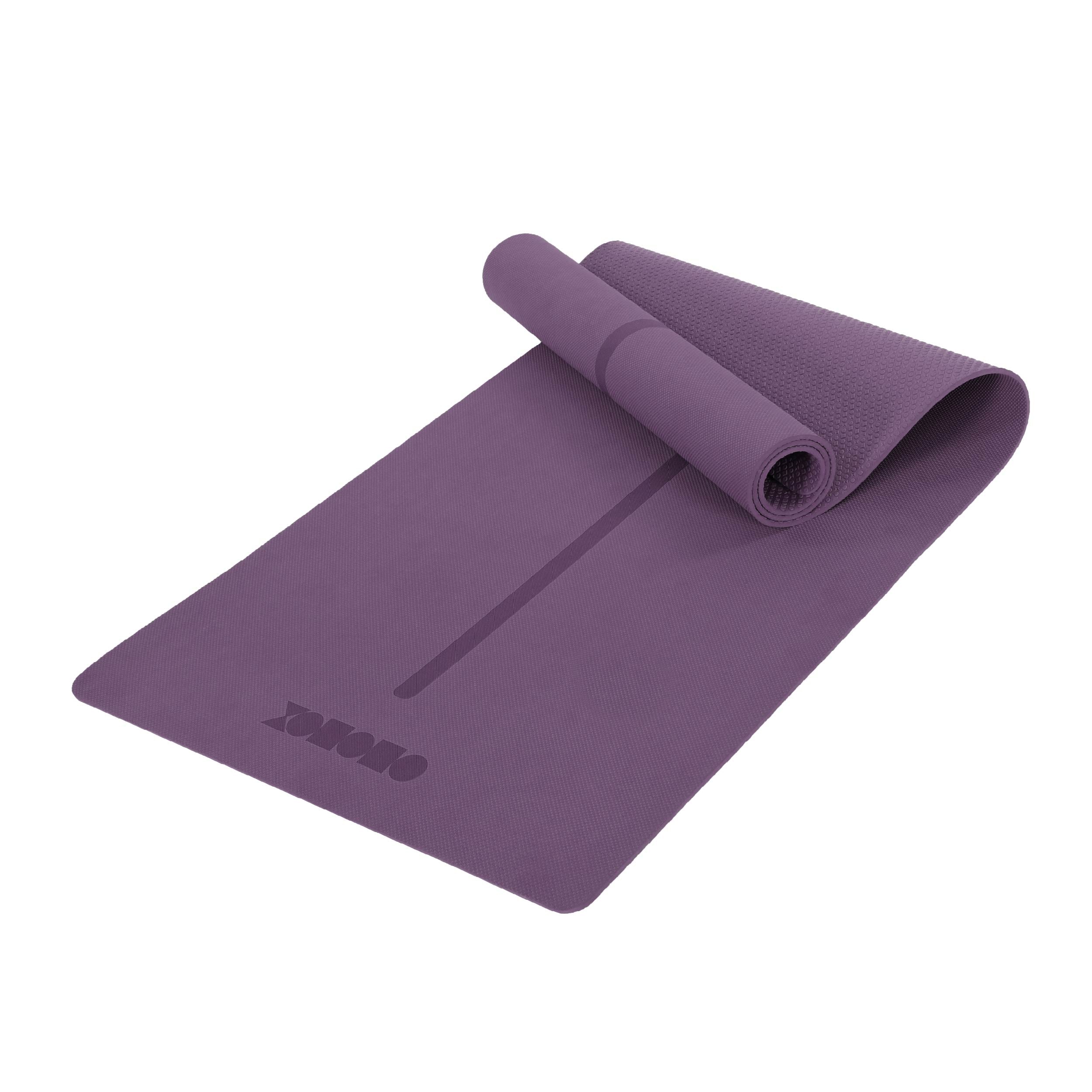 Eco-friendly TPE non-slip sports fitness yoga mat Purple - ododos