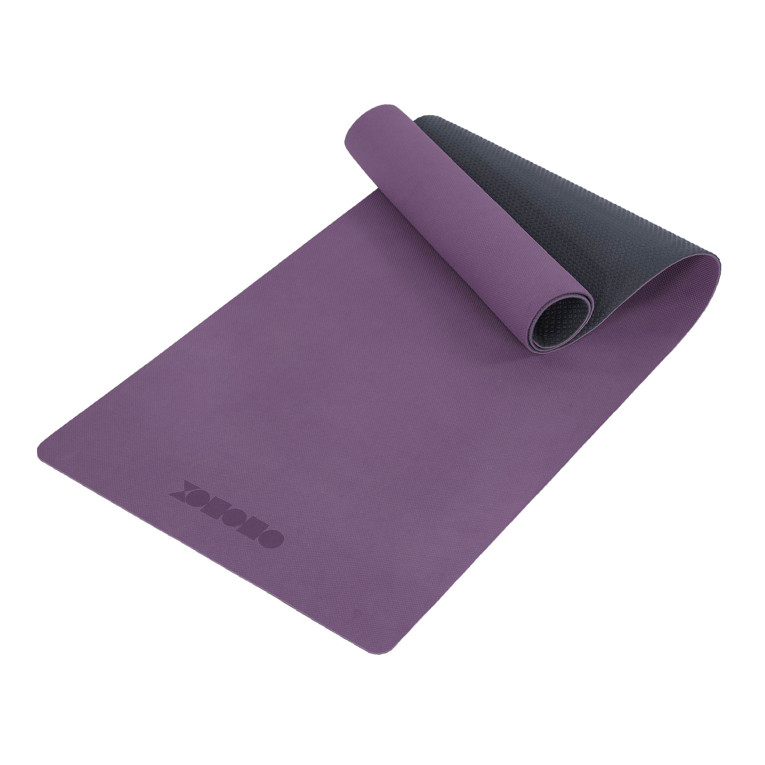 Eco-friendly TPE non-slip sports fitness yoga mat Purple/Navy - ododos
