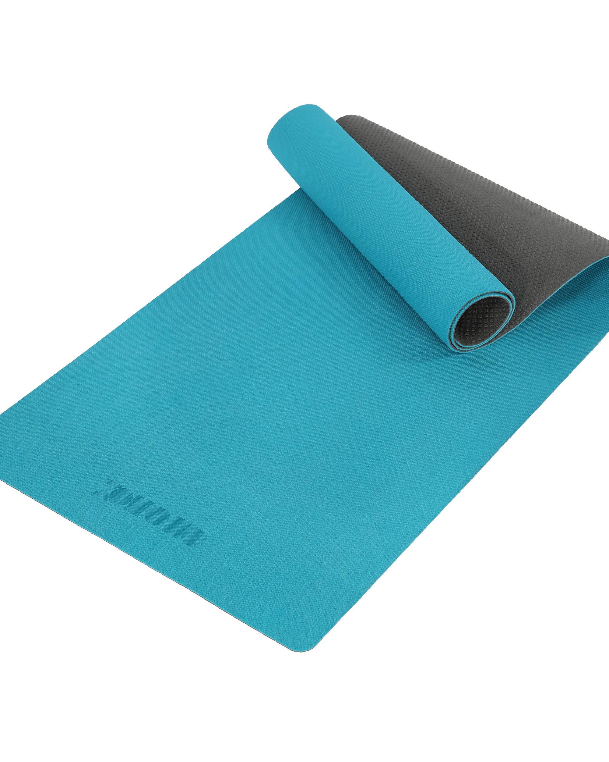 Eco-friendly TPE non-slip sports fitness yoga mat SeaBlue/Gray - ododos