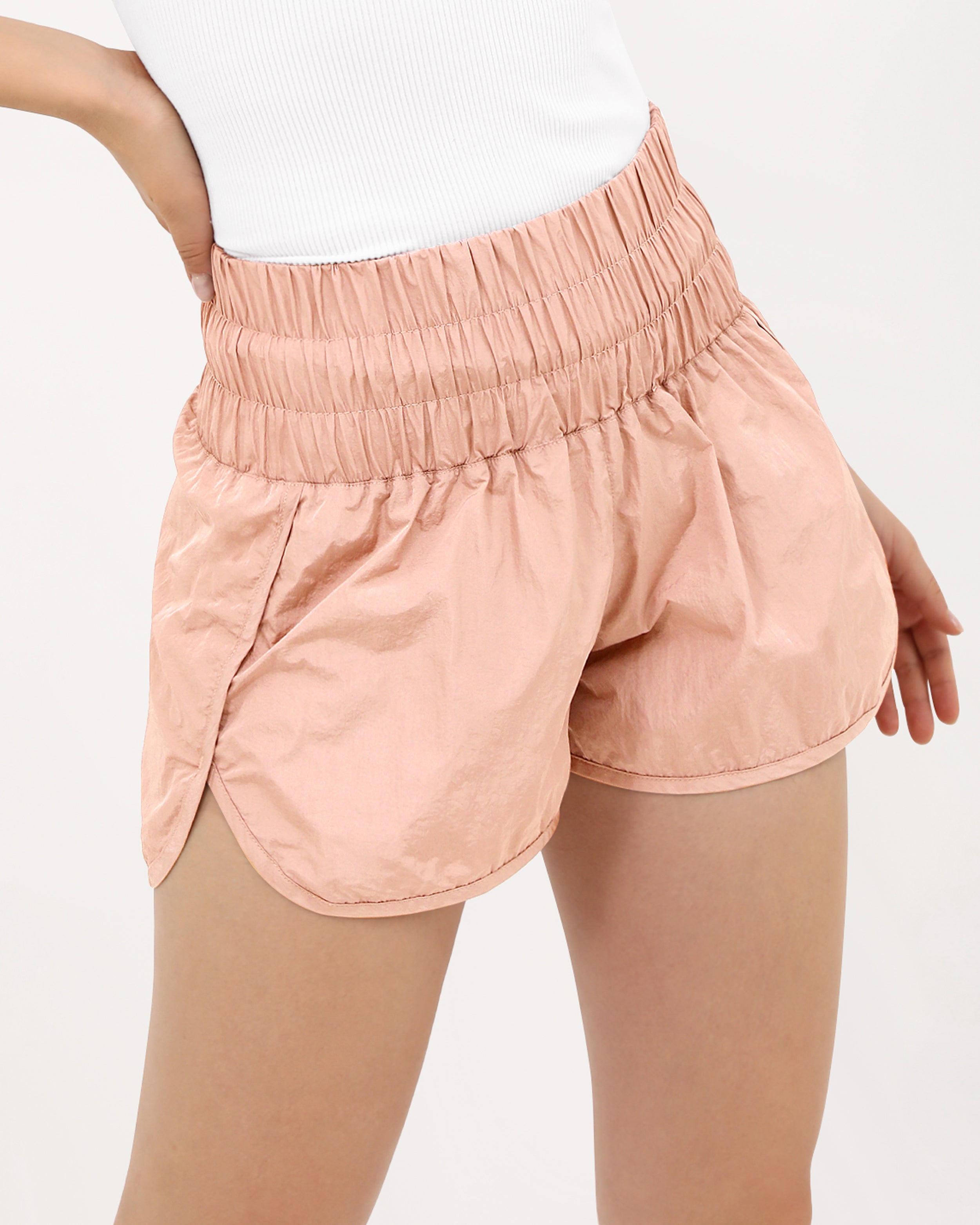 Go to Athletic Shorts With Liner Coral Haze - ododos