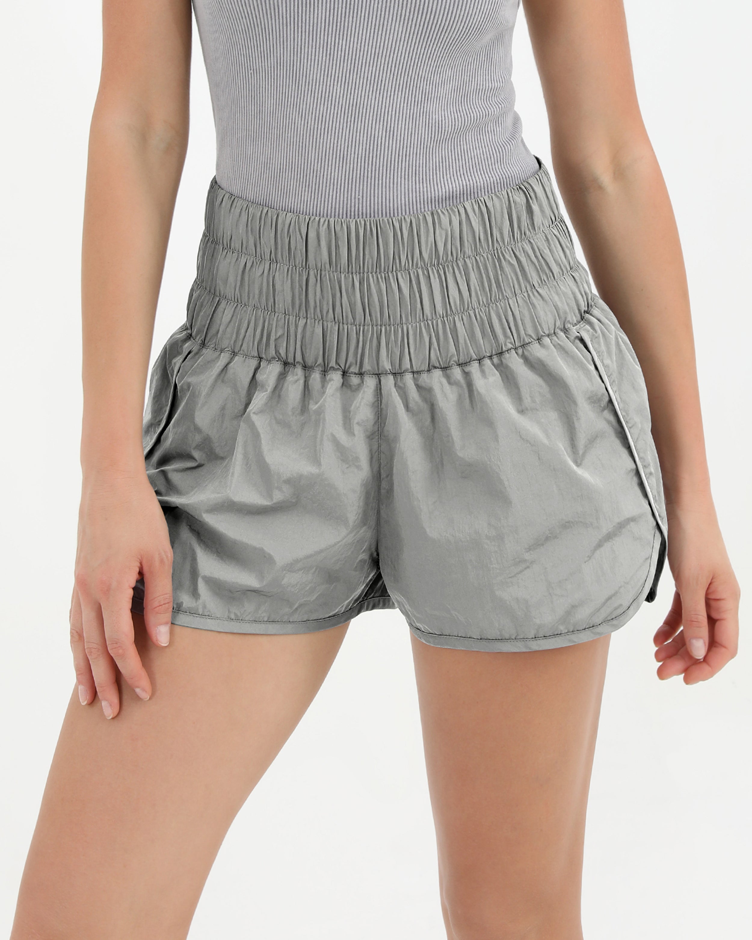 Go to Athletic Shorts With Liner Grey - ododos