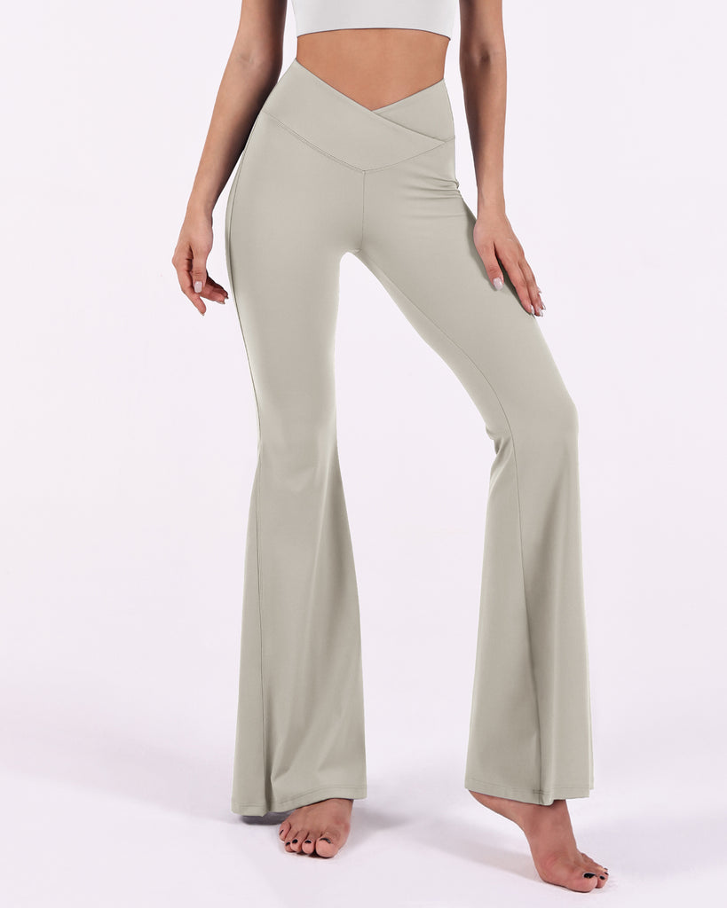 ODODOS Cross Waist Wide Leg Flare Yoga Pants – ododos