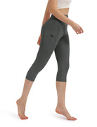 19" High Waist Yoga Capris with Pockets - ododos