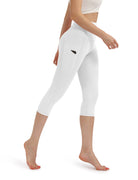 19" High Waist Yoga Capris with Pockets - ododos